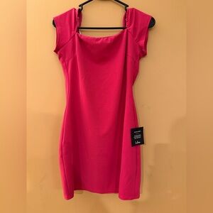 Lulu's Vibrant Pink Mini Dress